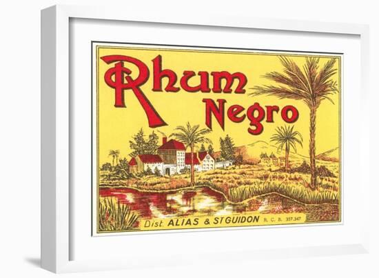 Rhum Negro Label-null-Framed Art Print