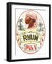 Rhum Paka Brand Rum Label-Lantern Press-Framed Art Print