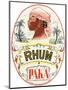 Rhum Paka Brand Rum Label-Lantern Press-Mounted Art Print