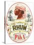 Rhum Paka Brand Rum Label-Lantern Press-Stretched Canvas