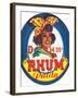 Rhum Palita Brand Rum Label-Lantern Press-Framed Art Print