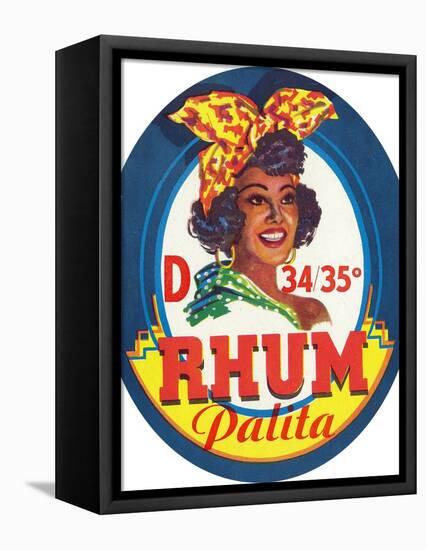 Rhum Palita Brand Rum Label-Lantern Press-Framed Stretched Canvas