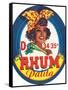 Rhum Palita Brand Rum Label-Lantern Press-Framed Stretched Canvas