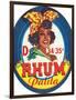 Rhum Palita Brand Rum Label-Lantern Press-Framed Art Print