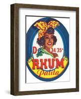 Rhum Palita Brand Rum Label-Lantern Press-Framed Art Print