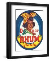 Rhum Palita Brand Rum Label-Lantern Press-Framed Art Print