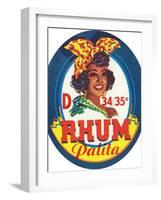 Rhum Palita Brand Rum Label-Lantern Press-Framed Art Print