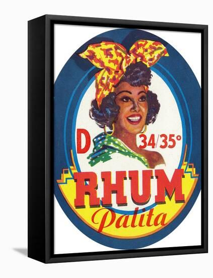 Rhum Palita Brand Rum Label-Lantern Press-Framed Stretched Canvas