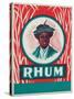 Rhum Rum Label-Lantern Press-Stretched Canvas