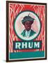 Rhum Rum Label-Lantern Press-Framed Art Print