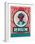 Rhum Rum Label-Lantern Press-Framed Art Print