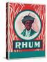 Rhum Rum Label-Lantern Press-Stretched Canvas
