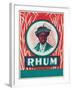 Rhum Rum Label-Lantern Press-Framed Art Print