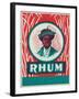 Rhum Rum Label-Lantern Press-Framed Art Print