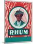 Rhum Rum Label-Lantern Press-Mounted Art Print