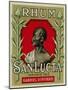 Rhum San Lucta Brand Rum Label-Lantern Press-Mounted Art Print