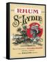 Rhum Ste. Lydie Brand Rum Label-Lantern Press-Framed Stretched Canvas