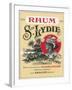 Rhum Ste. Lydie Brand Rum Label-Lantern Press-Framed Art Print