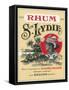 Rhum Ste. Lydie Brand Rum Label-Lantern Press-Framed Stretched Canvas