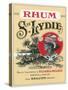 Rhum Ste. Lydie Brand Rum Label-Lantern Press-Stretched Canvas