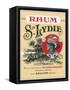 Rhum Ste. Lydie Brand Rum Label-Lantern Press-Framed Stretched Canvas