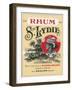 Rhum Ste. Lydie Brand Rum Label-Lantern Press-Framed Art Print