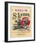 Rhum Ste. Lydie Brand Rum Label-Lantern Press-Framed Art Print