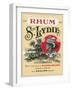 Rhum Ste. Lydie Brand Rum Label-Lantern Press-Framed Art Print