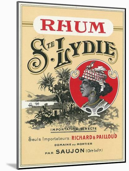 Rhum Ste. Lydie Brand Rum Label-Lantern Press-Mounted Art Print