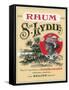 Rhum Ste. Lydie Brand Rum Label-Lantern Press-Framed Stretched Canvas