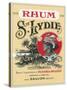 Rhum Ste. Lydie Brand Rum Label-Lantern Press-Stretched Canvas