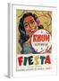 Rhum Superieur Fiesta Brand Rum Label-Lantern Press-Framed Art Print