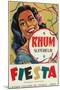 Rhum Superieur Fiesta Brand Rum Label-Lantern Press-Mounted Art Print