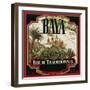 Rhum Traditionnel Baya Brand Rum Label-Lantern Press-Framed Premium Giclee Print