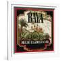 Rhum Traditionnel Baya Brand Rum Label-Lantern Press-Framed Art Print