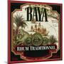 Rhum Traditionnel Baya Brand Rum Label-Lantern Press-Mounted Art Print