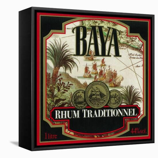 Rhum Traditionnel Baya Brand Rum Label-Lantern Press-Framed Stretched Canvas