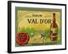 Rhum Val d'Or Martinique Brand Rum Label-Lantern Press-Framed Art Print