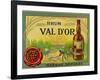 Rhum Val d'Or Martinique Brand Rum Label-Lantern Press-Framed Art Print