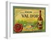 Rhum Val d'Or Martinique Brand Rum Label-Lantern Press-Framed Art Print