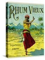 Rhum Vieux Brand Rum Label-Lantern Press-Stretched Canvas