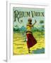 Rhum Vieux Brand Rum Label-Lantern Press-Framed Art Print