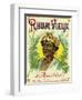 Rhum Vieux Martinique Brand Rum Label-Lantern Press-Framed Premium Giclee Print