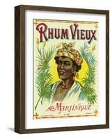 Rhum Vieux Martinique Brand Rum Label-Lantern Press-Framed Art Print