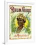 Rhum Vieux Martinique Brand Rum Label-Lantern Press-Framed Art Print