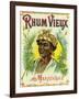 Rhum Vieux Martinique Brand Rum Label-Lantern Press-Framed Art Print