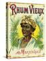 Rhum Vieux Martinique Brand Rum Label-Lantern Press-Stretched Canvas