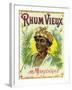 Rhum Vieux Martinique Brand Rum Label-Lantern Press-Framed Art Print