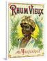 Rhum Vieux Martinique Brand Rum Label-Lantern Press-Framed Art Print