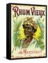 Rhum Vieux Martinique Brand Rum Label-Lantern Press-Framed Stretched Canvas